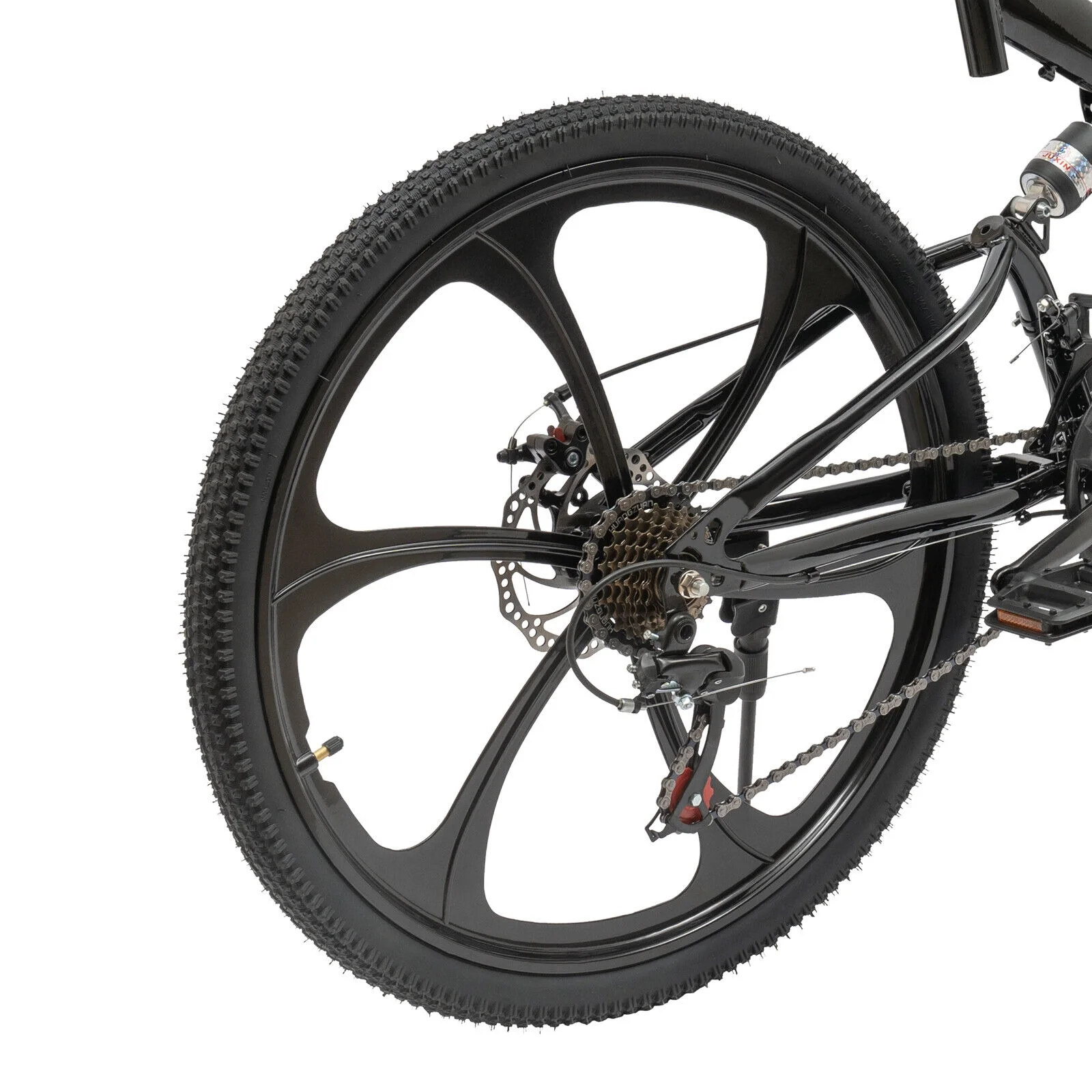 Miumaeov 26" Schwarzes Faltrad für Erwachsene, 21-Gang-Schaltung, faltbares Citybike, leichtes Campingfahrrad aus Kohlenstoffstahl, maximale Belastung 150 kg