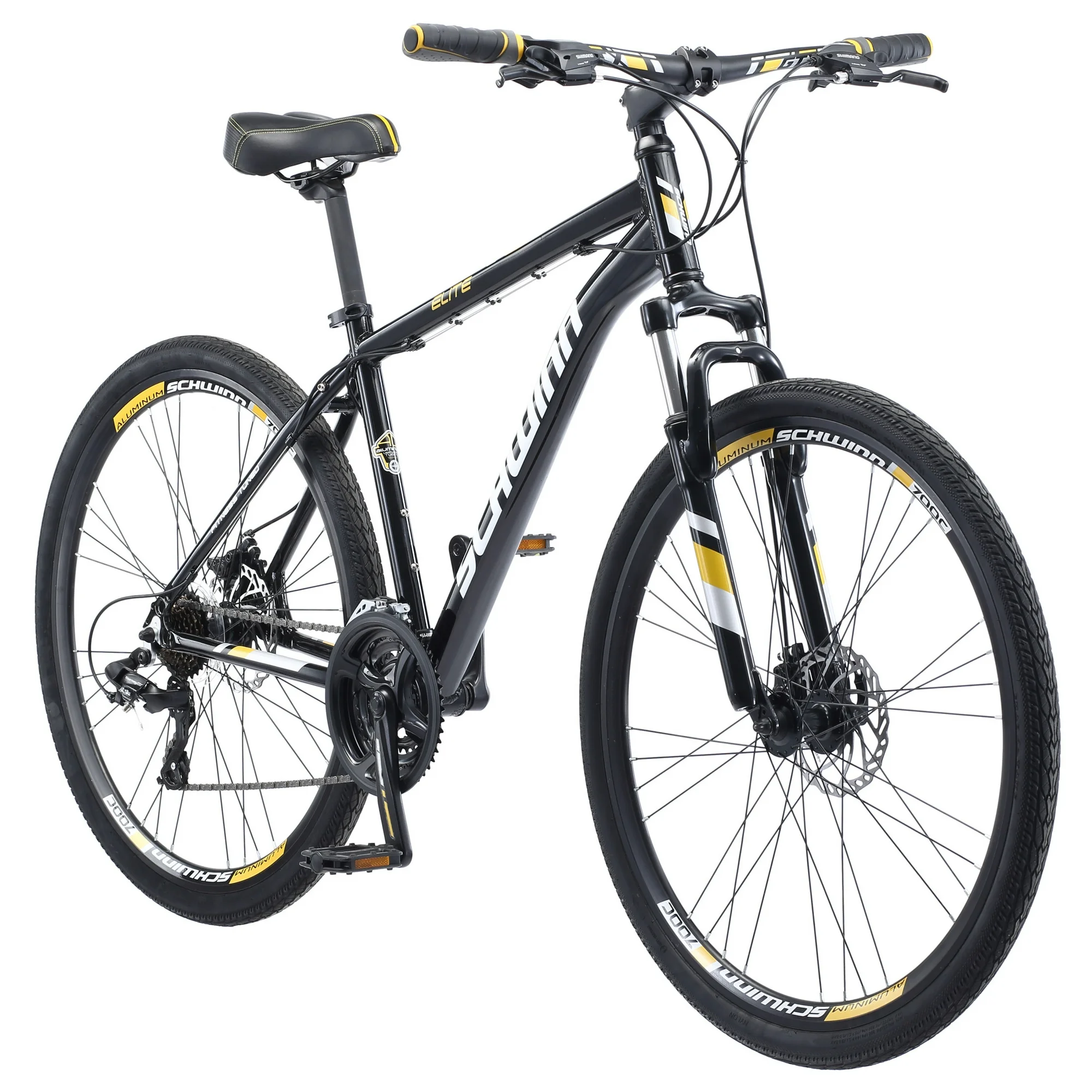 Schwinn GTX Elite Dual Sport Hybridrad, 700c-Laufräder, 24 Gänge, Schwarz